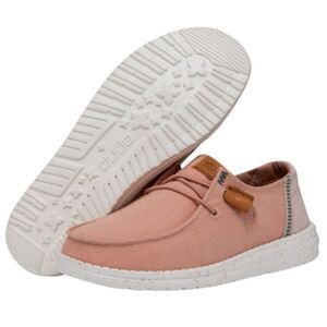 Hey Dude Wendy Washed Shoes In Rose Cloud